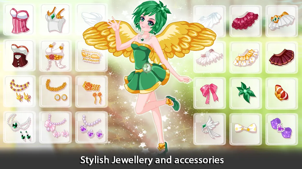 Dress Up Angel Anime Girl Game  [МОД Много денег] Screenshot 3