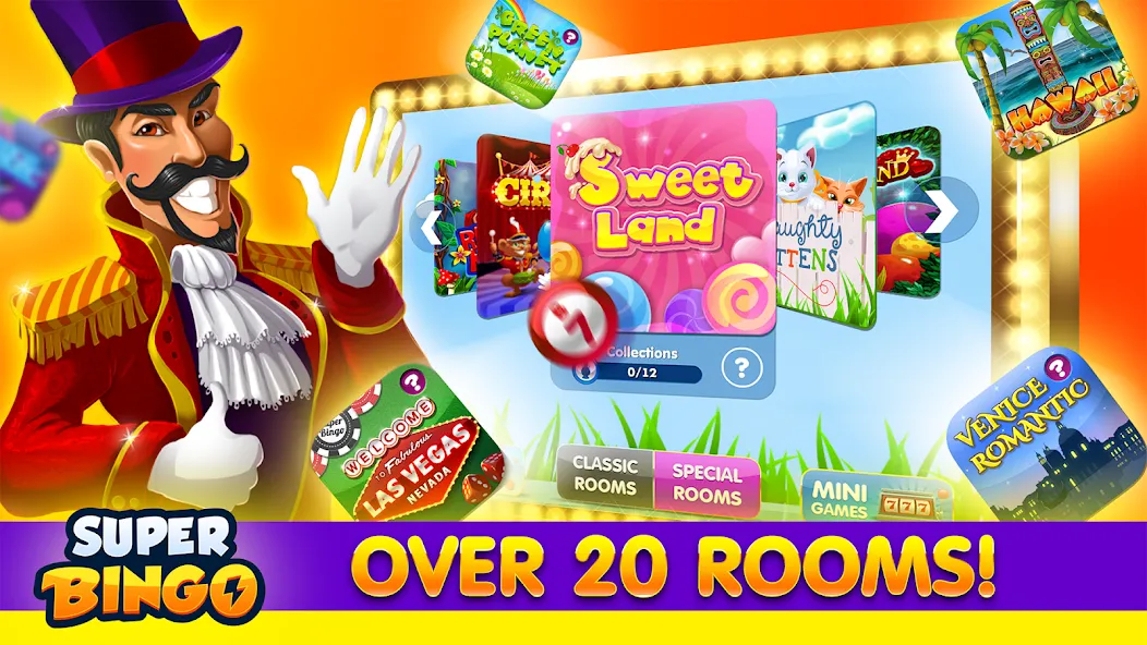 Super Bingo HD - Bingo Games (упер Бинго )  [МОД Много денег] Screenshot 3