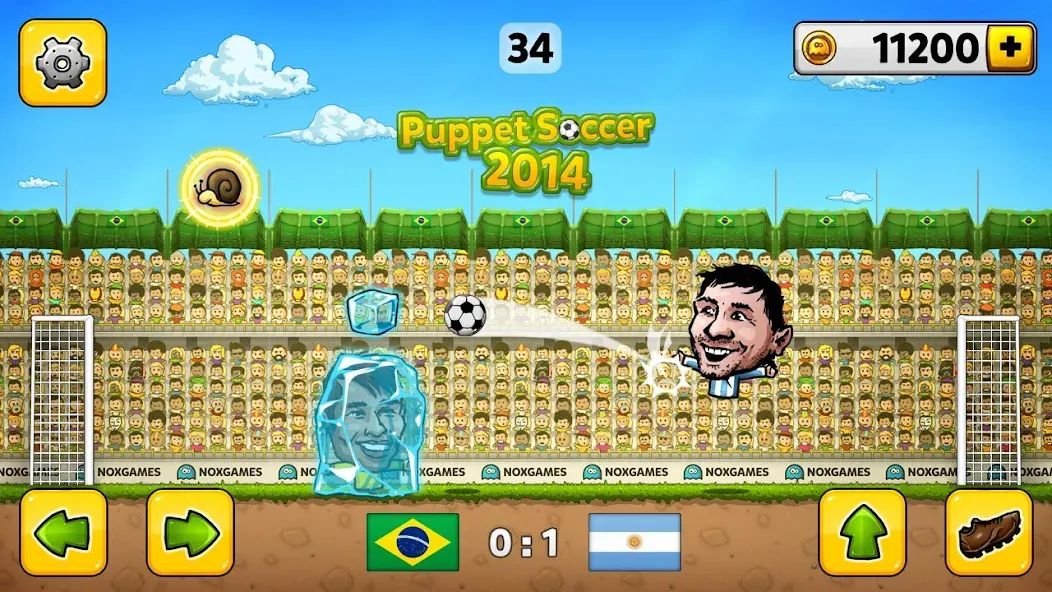 Puppet Soccer - Football  [МОД Меню] Screenshot 1