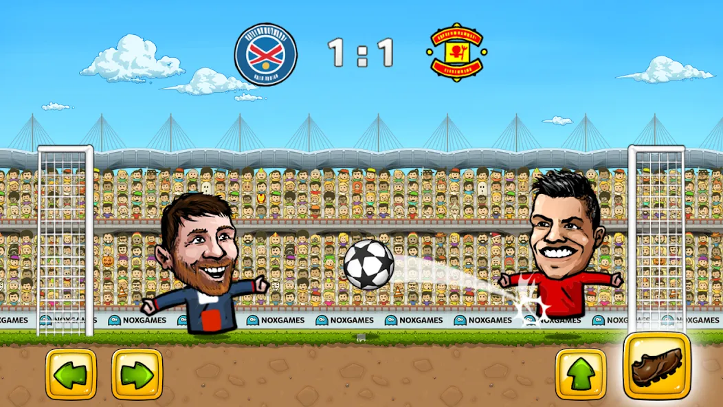 Puppet Soccer: Champs League (Паппет Соккер)  [МОД Бесконечные монеты] Screenshot 2