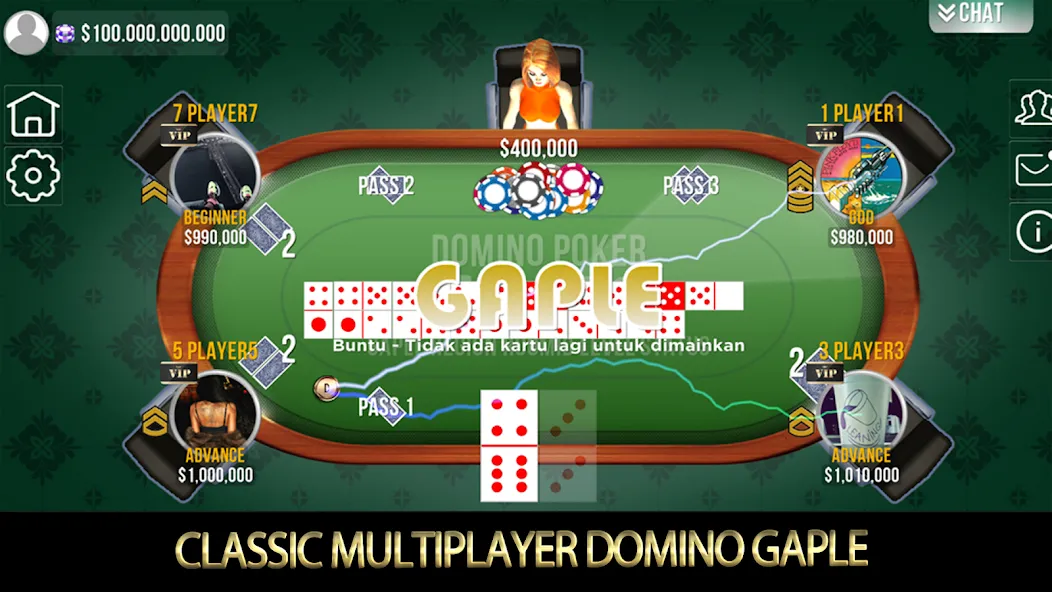 Domino Poker QiuQiu Gaple (Домино Покер ЧиЧи Гапле)  [МОД Menu] Screenshot 1