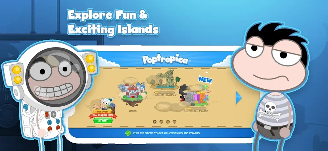 Poptropica: Fun Kids Adventure (Поптропика)  [МОД Menu] Screenshot 1