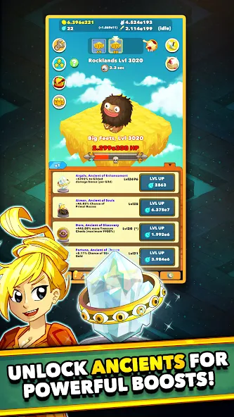 Clicker Heroes - Idle RPG (Кликер Герои)  [МОД Unlimited Money] Screenshot 1