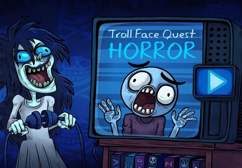 Troll Face Quest: Horror (Тролл Фейс Квест Хоррор)  [МОД Все открыто] Screenshot 1