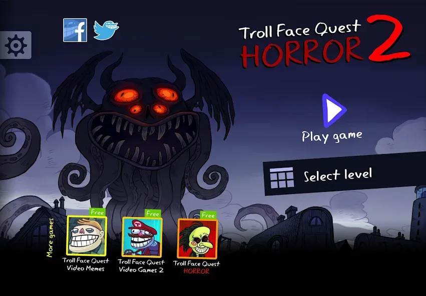 Troll Face Quest: Horror 2 (Тролль Фейс Квест)  [МОД Unlimited Money] Screenshot 1