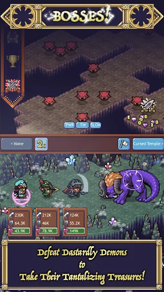 Cave Heroes:Idle Dungeon RPG (Кейв Хероес)  [МОД Бесконечные деньги] Screenshot 2