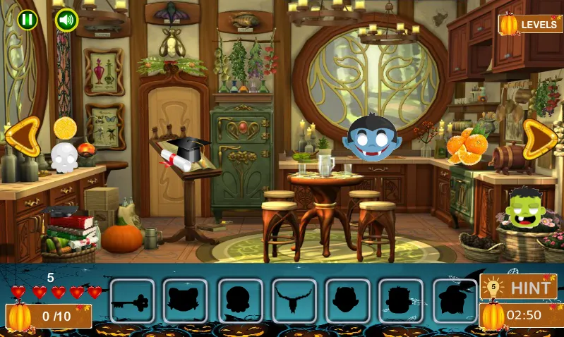 Halloween Hidden Objects (Хэллоуин Скрытые Объекты)  [МОД Бесконечные монеты] Screenshot 4