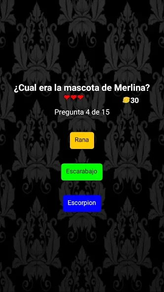 Merlina Trivia en Español  [МОД Бесконечные монеты] Screenshot 2