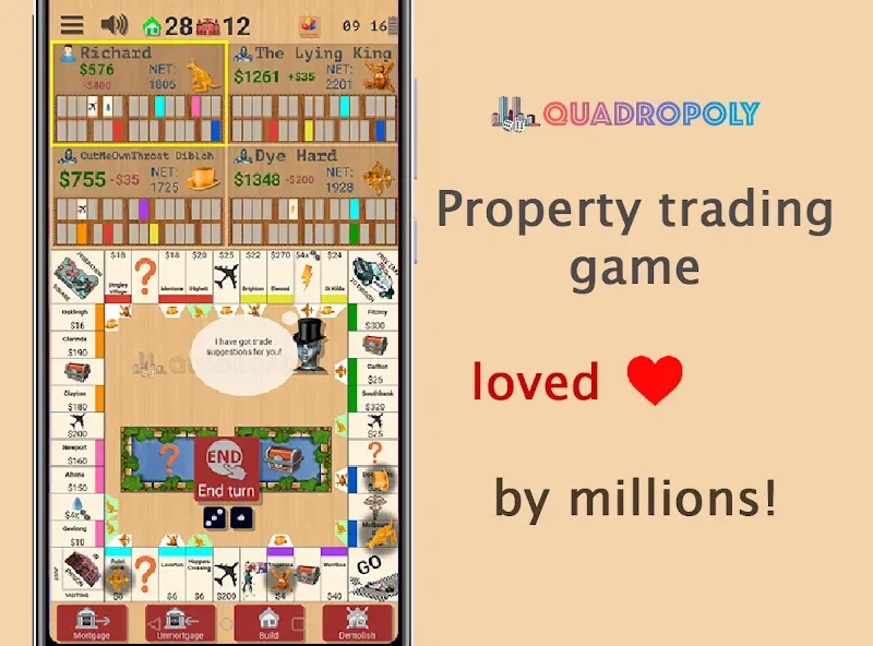 Quadropoly - Classic Business  [МОД Mega Pack] Screenshot 1