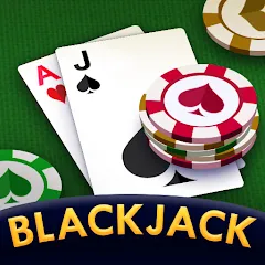 Скачать взломанную Blackjack 21: online casino (Блэкджек 21)  [МОД Много денег] - последняя версия apk на Андроид