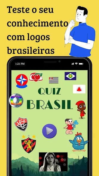 Quiz Brasil (Квиз Бразилия)  [МОД Бесконечные монеты] Screenshot 1