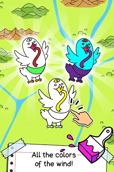 Birds Evolution: Merge Game (Брдс Эволюшн)  [МОД Все открыто] Screenshot 3