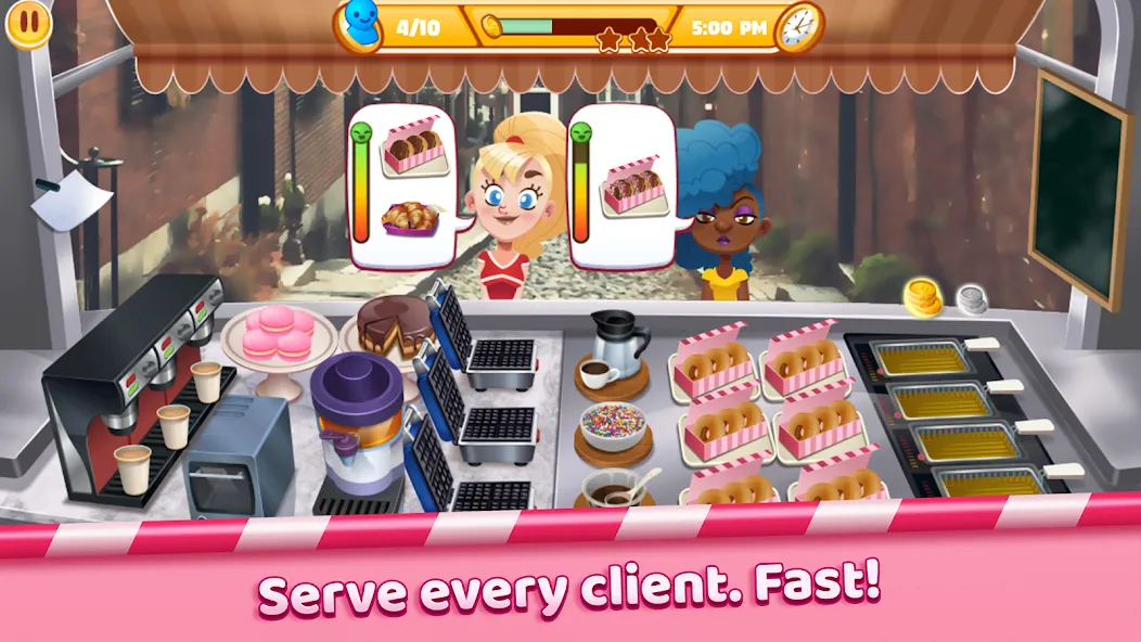 Boston Donut Truck: Food Game (Бостонский Донат Трак)  [МОД Бесконечные монеты] Screenshot 2