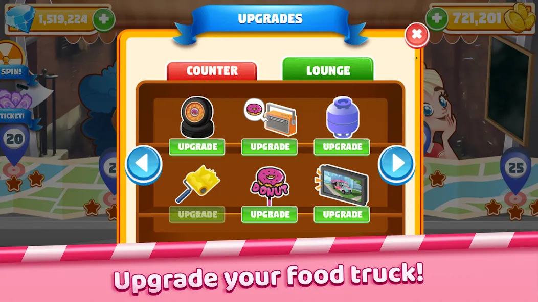 Boston Donut Truck: Food Game (Бостонский Донат Трак)  [МОД Бесконечные монеты] Screenshot 3