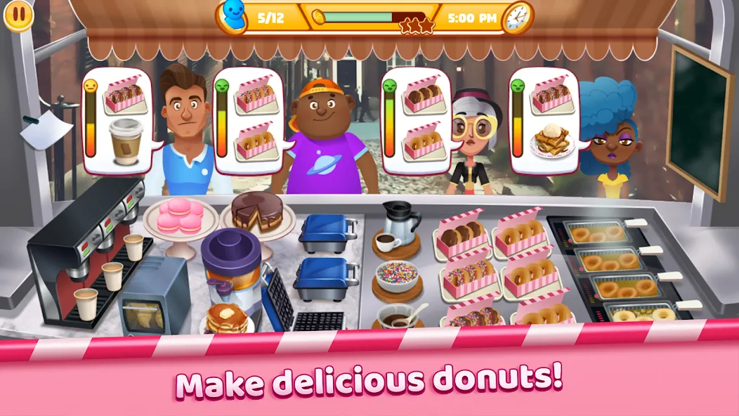 Boston Donut Truck: Food Game (Бостонский Донат Трак)  [МОД Бесконечные монеты] Screenshot 5