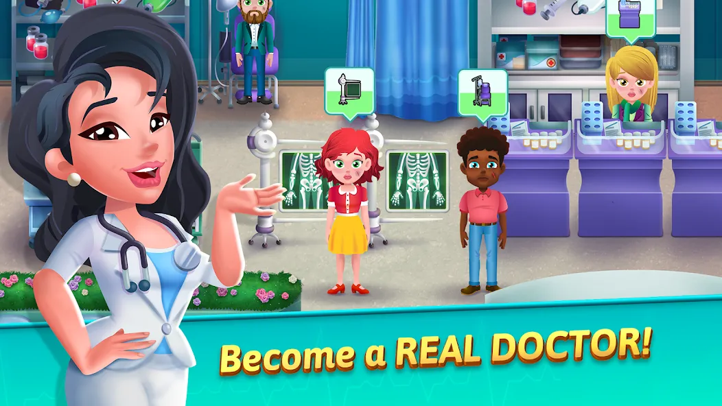 Medicine Dash: Hospital Game (Медицинский Дэш)  [МОД Menu] Screenshot 1