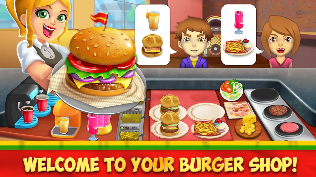 My Burger Shop 2: Food Game (Мой Бургер Шоп 2)  [МОД Menu] Screenshot 1