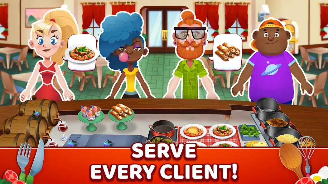 My Pasta Shop: Cooking Game (Мой Паста Шоп)  [МОД Unlocked] Screenshot 2