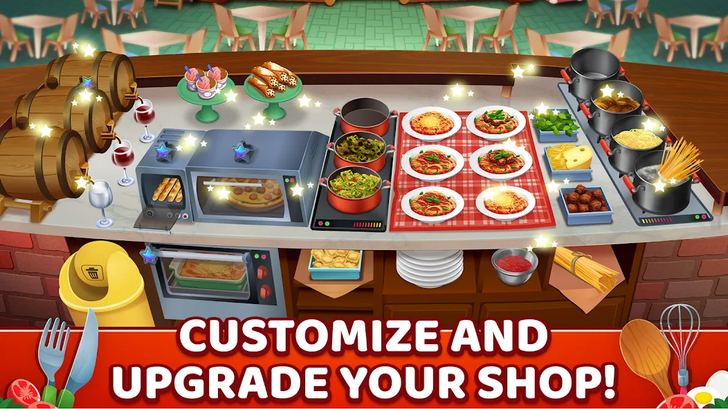 My Pasta Shop: Cooking Game (Мой Паста Шоп)  [МОД Unlocked] Screenshot 4