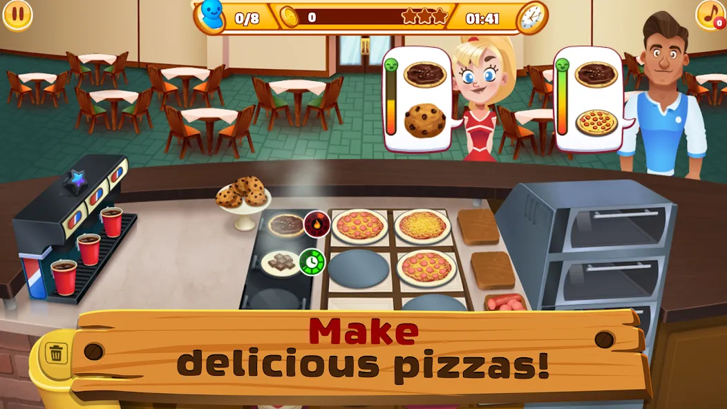 My Pizza Shop 2: Food Games (Мой Пиццерия 2)  [МОД Много монет] Screenshot 2