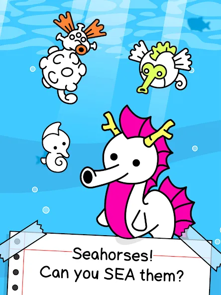 Seahorse Evolution: Sea Mutant (Сиходеволюция)  [МОД Unlimited Money] Screenshot 5