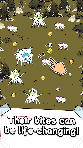 Spider Evolution: Idle Game (Спайдер Эволюшн)  [МОД Много денег] Screenshot 2