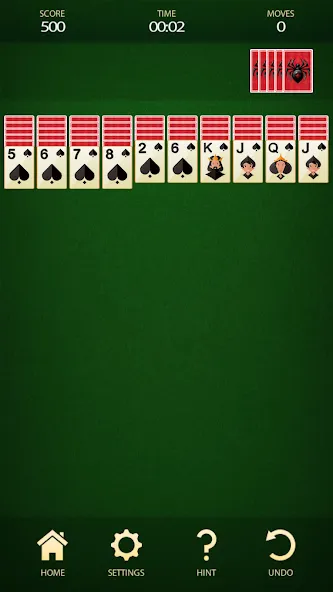 Spider Solitaire: Card Game (Спайдер Солитер)  [МОД Unlocked] Screenshot 1