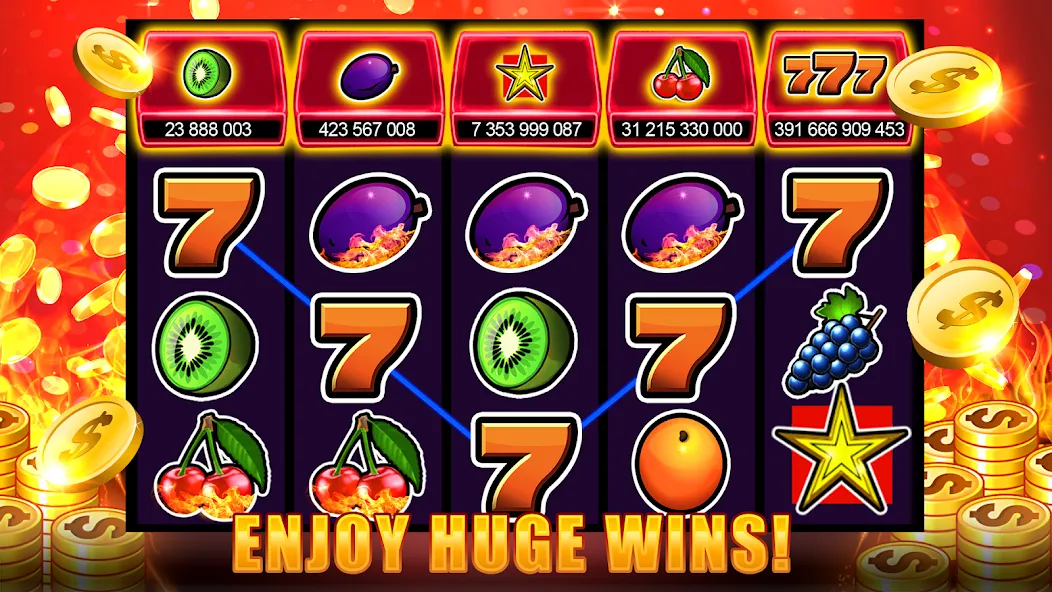 Slots 777 - Slot Machine Games  [МОД Бесконечные монеты] Screenshot 2