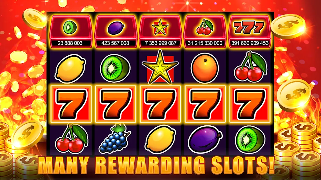 Slots 777 - Slot Machine Games  [МОД Бесконечные монеты] Screenshot 4