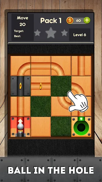 Rolling ball - slide puzzle  [МОД Бесконечные деньги] Screenshot 3