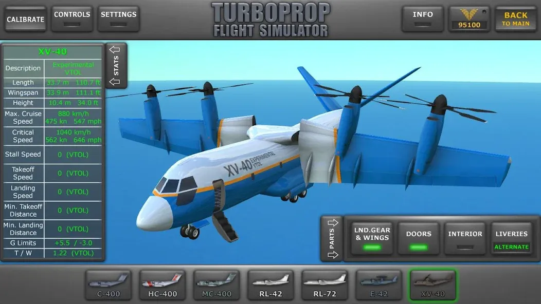 Turboprop Flight Simulator (Турбовинтовой симулятор полета 3D)  [МОД Бесконечные монеты] Screenshot 1