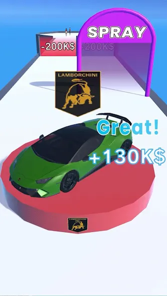 Get the Supercar 3D (Гет зе Суперкар 3Д)  [МОД Бесконечные монеты] Screenshot 1