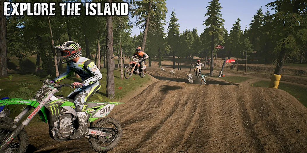 KTM MX Dirt Bikes Unleashed 3D (КТМ МХ Грязевые мотоциклы Освобожденные 3D)  [МОД Unlocked] Screenshot 1