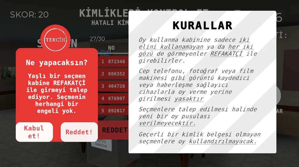 Seçim 2023 Müşahit oyunu  [МОД Unlocked] Screenshot 5