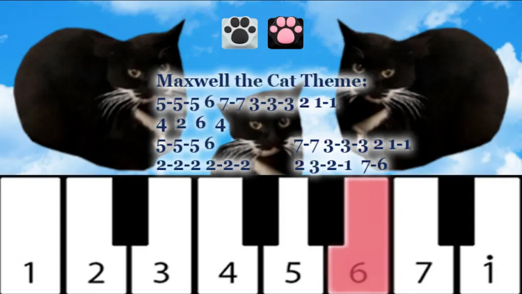 Maxwell the Cat piano (Максвелл зе Кэт пиано)  [МОД Меню] Screenshot 3