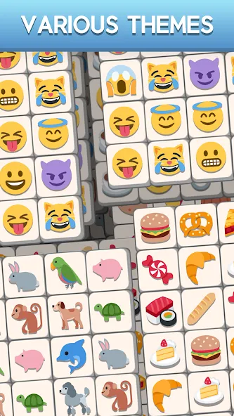 Tile Match Emoji -Triple Tile (Тил Матч Эмоджи)  [МОД Mega Pack] Screenshot 4