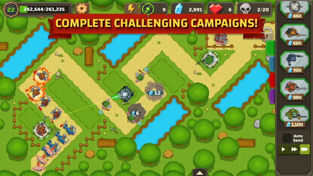 Ancient Allies Tower Defense (Аншент Эллайес Тауэр Дефенс)  [МОД Menu] Screenshot 2