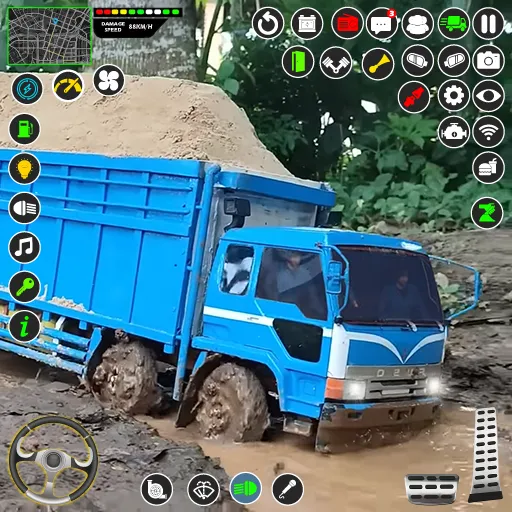 Mud Truck Runner Simulator 3D  [МОД Unlocked] Screenshot 1