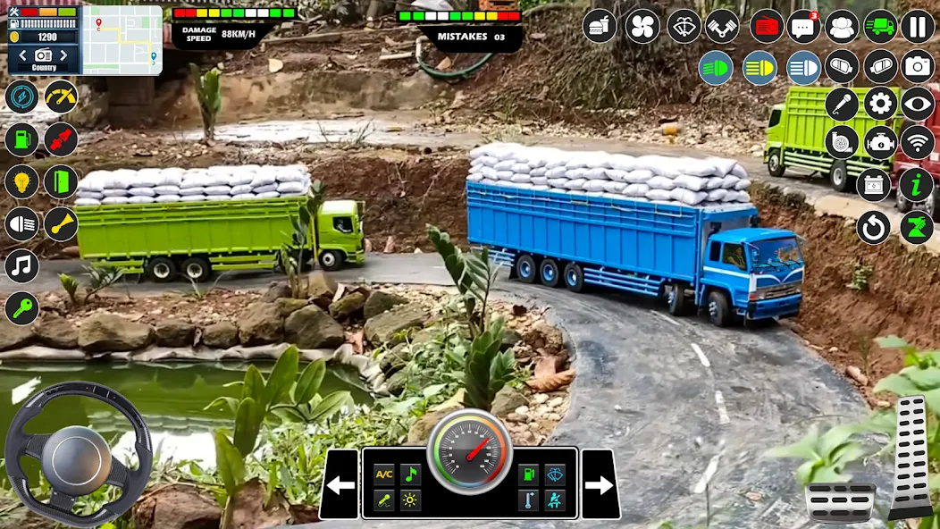 Mud Truck Runner Simulator 3D  [МОД Unlocked] Screenshot 3