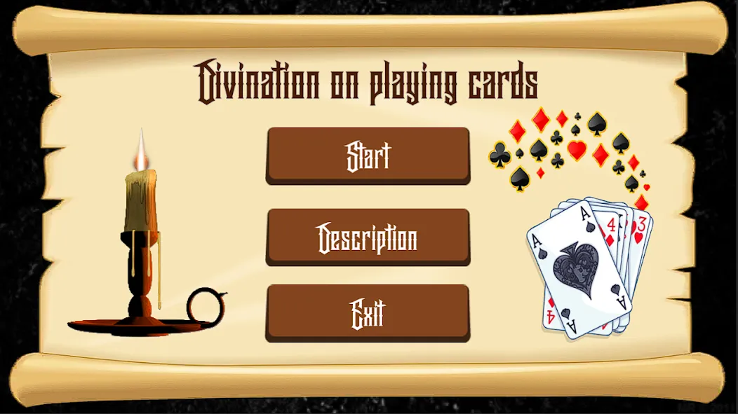 Divination on Playing Cards  [МОД Все открыто] Screenshot 1