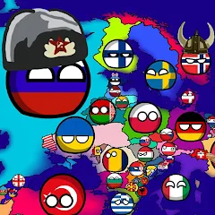 Взломанная Countryballs: World War Simula (Кантриболс)  [МОД Все открыто] - полная версия apk на Андроид