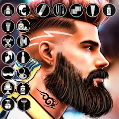 Скачать взломанную Barber Shop Hair Cut Sim Games (Барбершоп игры на подстригание волос)  [МОД Меню] - полная версия apk на Андроид