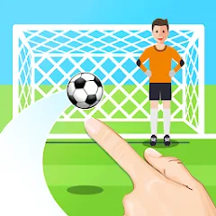 Взломанная Penalty Shootout Game Offline (Пенальти игра без подключения к интернету)  [МОД Mega Pack] - полная версия apk на Андроид