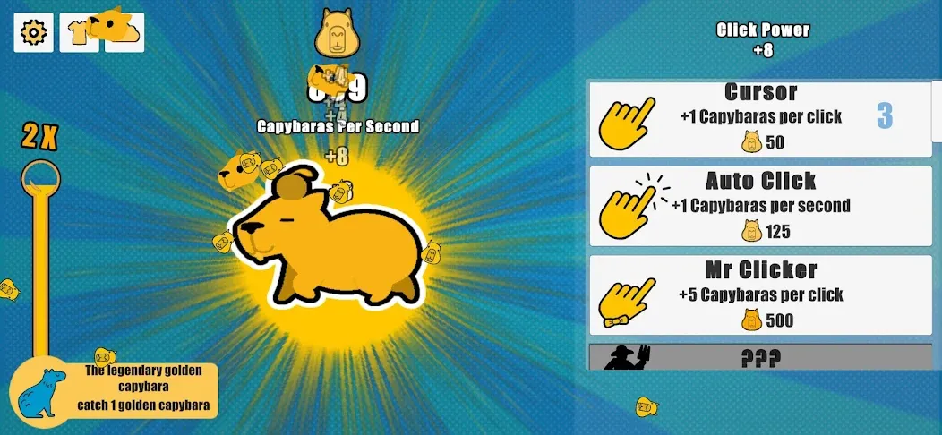 Capybara Clicker (Капибара Кликер)  [МОД Бесконечные монеты] Screenshot 2