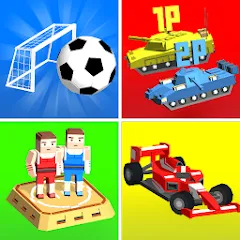 Скачать взломанную Cubic 2 3 4 Player Games (убик 2 3 4)  [МОД Все открыто] - последняя версия apk на Андроид