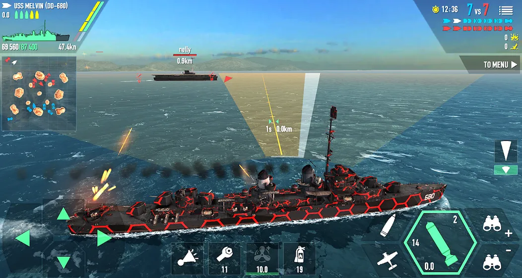 Battle of Warships: Online (Баттл оф Уоршипс)  [МОД Все открыто] Screenshot 2