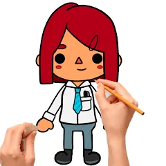 Взломанная How to draw Toca  [МОД Unlocked] - последняя версия apk на Андроид