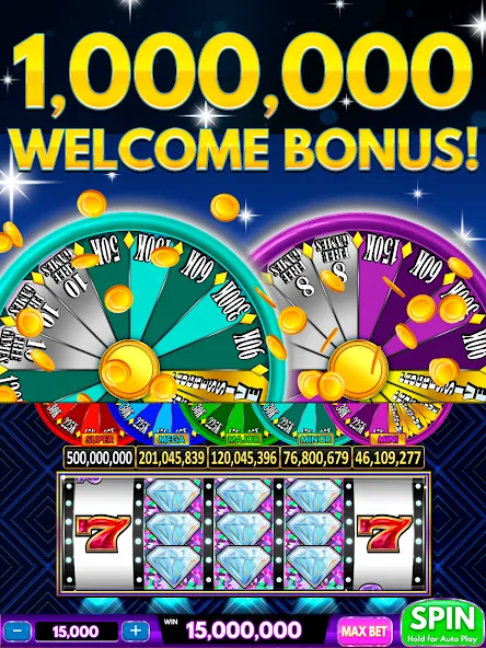 Spin Vegas Slots: Slot Games (Спин Вегас слоты)  [МОД Меню] Screenshot 1