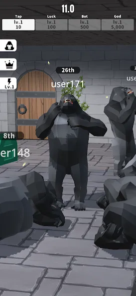 Gorilla Clicker (Горилла кликер)  [МОД Menu] Screenshot 1