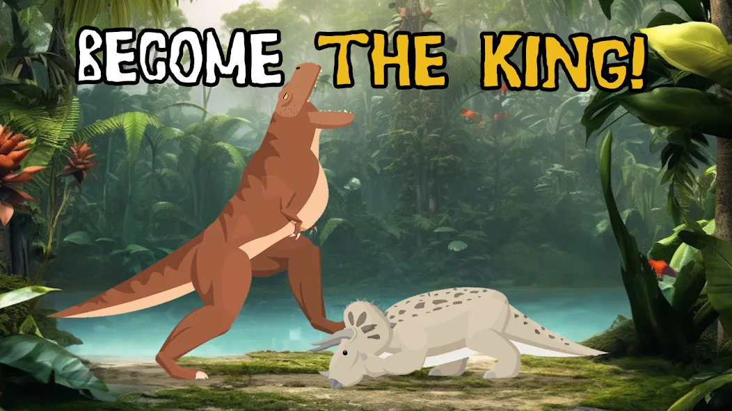 T-Rex Fights Dinosaurs  [МОД Бесконечные деньги] Screenshot 4